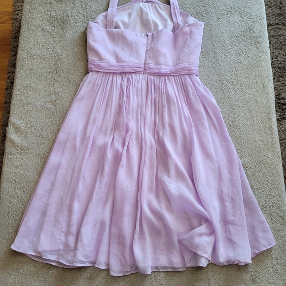 J. Crew Sinclair silk chiffon lavender halter dress size 4 - Picture 10 of 14